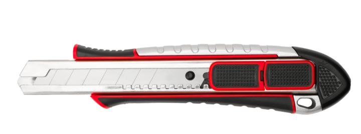 Pro Metal Gövde Emniyetli Otomatik Kilitli Maket Bıçağı 18mm -  12