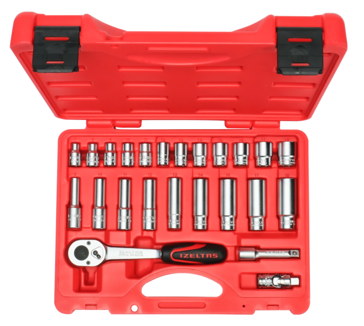 3/8” Altı Köşe Lokma Anahtar Set (24 parça, mm) -  24