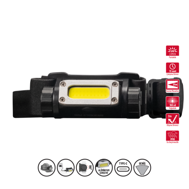 450 LM Cob Led Kafa Feneri -  1