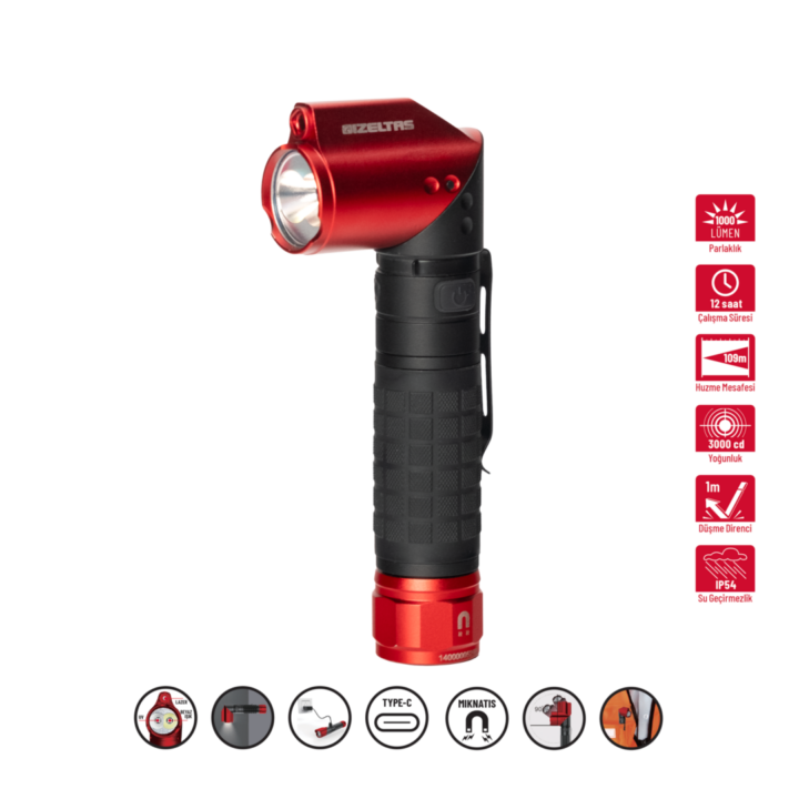 1000 LM Pro Led El Feneri -  1