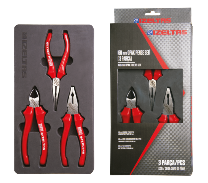 Opak Seri Pense Seti 160mm (3 parça) -  1