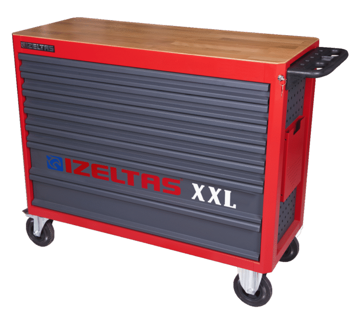 Takım Dolabı Ahşap Üst  Tablalı XXL (7 Çekmeceli) -