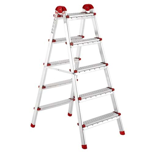 Çift Çıkışlı Profil Merdiven 5x5 Basamak