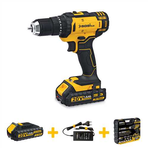 SGS5248 AKÜLÜ VİDALAMA SETİ DARBELİ 20 VOLT (1.5Ah)