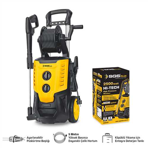 SGS5401 YÜKSEK BASINÇLI YIKAMA MAKİNASI 2500 WATT 170 BAR