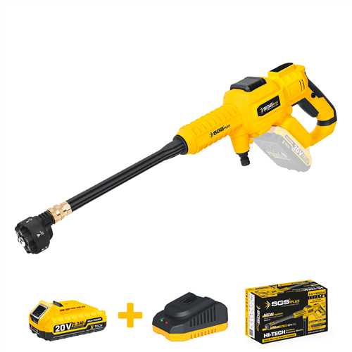 SGS5410 AKÜLÜ BASINÇLI YIKAMA MAKİNESİ SETİ 30BAR 435PSI 1*2.0Ah