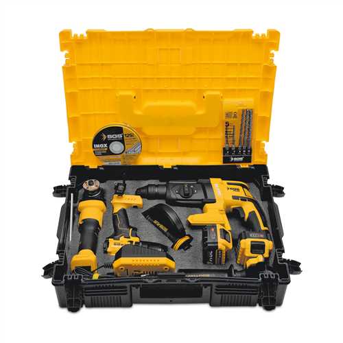 SGS5450 COMBO SET 3 PARÇA (Darbeli Matkap/Kırıcı-Delici Matkap/Avuç Taslama Makinesi)
