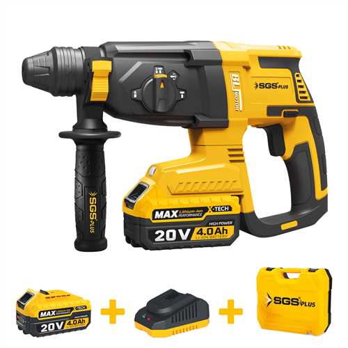 SGS5521 AKÜLÜ ELEKTRO PNÖMATİK KIRICI DELİCİ SETİ 20 VOLT (4.0Ah) (KÖMÜRSÜZ MOTOR)