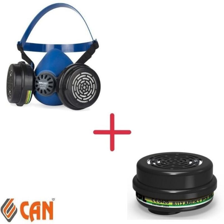 MPL 2000T + B113 ABEK1 P3 R Gaz Maskesi Filtresi Kampanya Seti