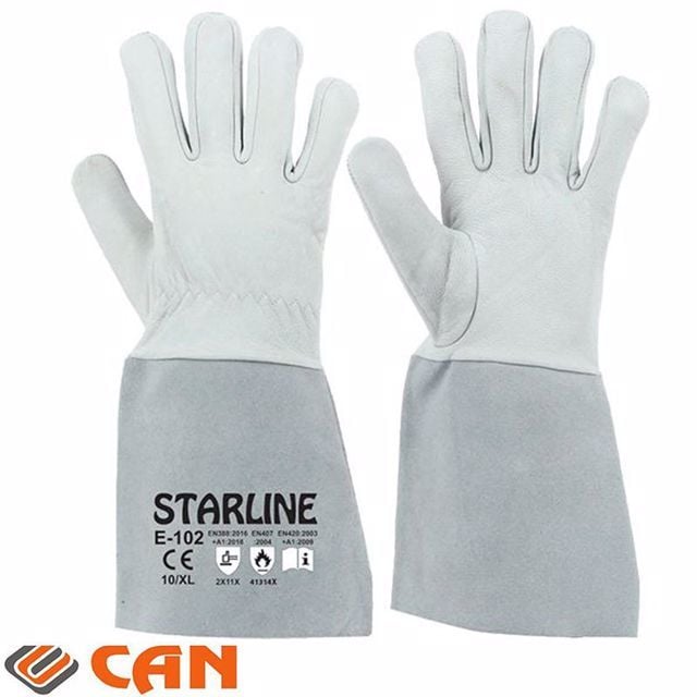 Kaynak Eldiveni Deri Isıya Dayanıklı Yanmaz Starline E-102